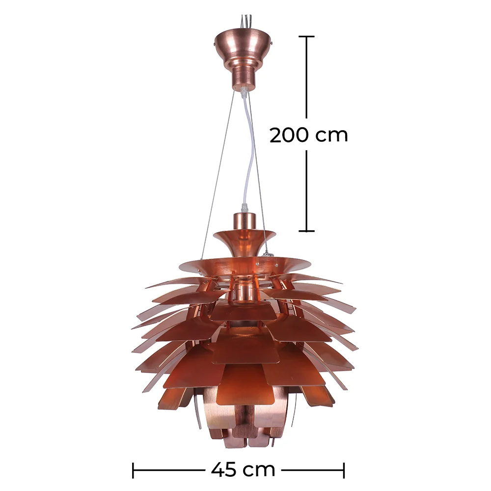 Lampada a Soffitto in Bronzo - Lampada a Sospensione a Carciofo - Piccola - Atrich image 10
