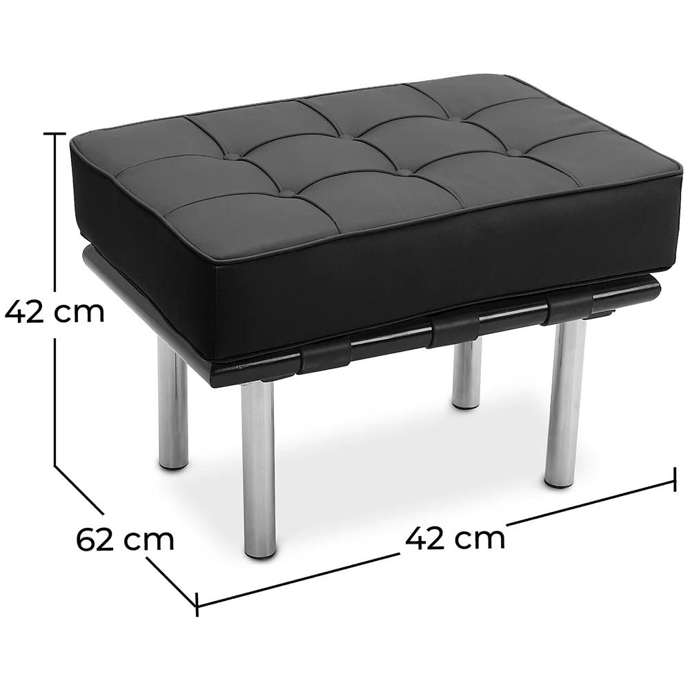 Poggiapiedi Rivestito in Poliuretano - Barcel image 10