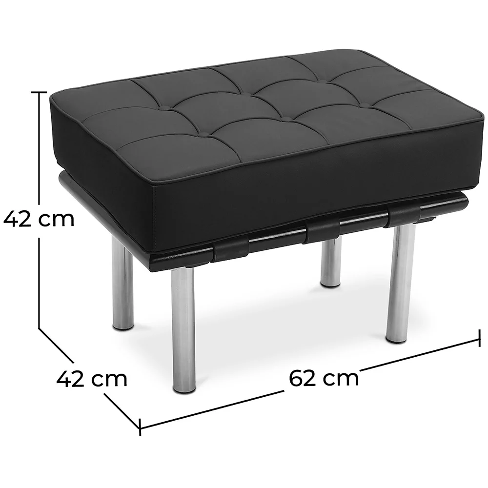 Poggiapiedi rivestito in pelle - Barcel image 10