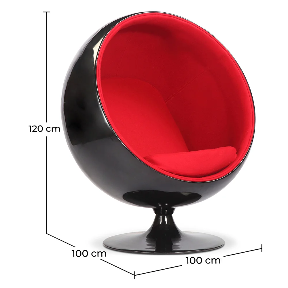 Poltrona di Design a Palla - Rivestita in Tessuto - Baller image 10