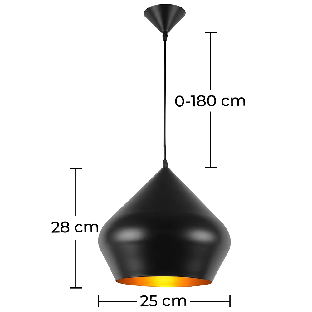 Lampada da soffitto in alluminio - Lampada a sospensione dal design industriale - Strong image 10