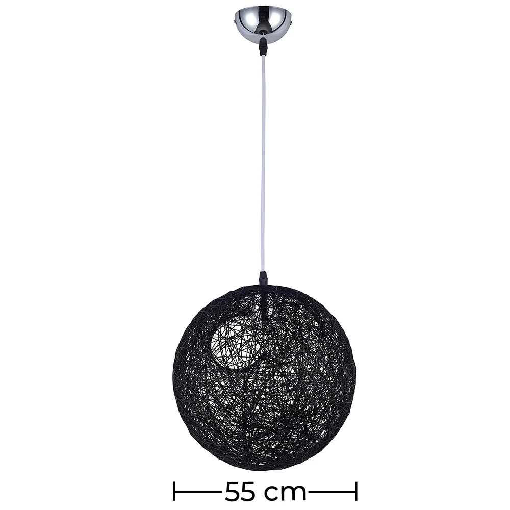 Lampada a soffitto - Lampada a sospensione design sfera - Corda - Wanton image 10
