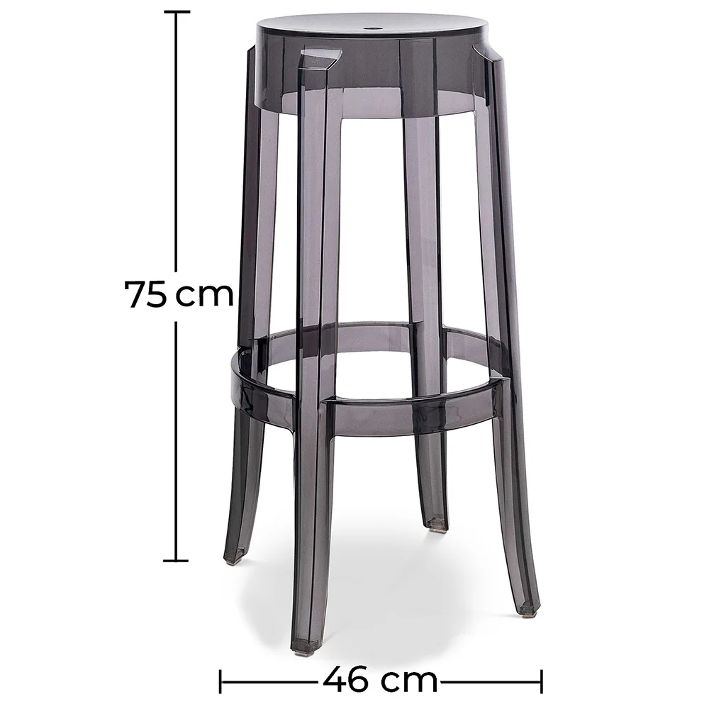 Sgabello di design trasparente - 75 cm - Victoria Queen image 10
