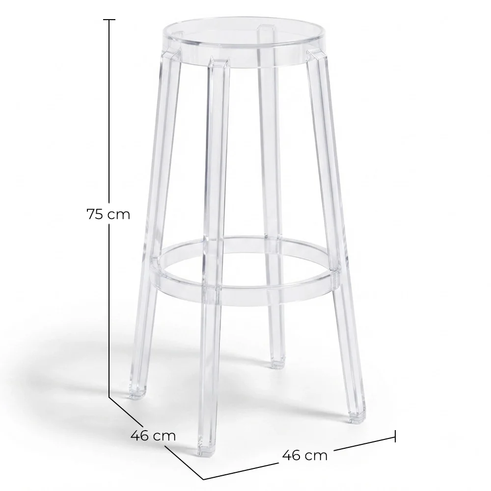 Sgabello di Design Trasparente - 75cm - Arthur image 10