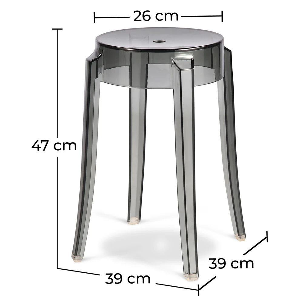 Sgabello da bar di design trasparente - 47cm - Victoria Queen image 10