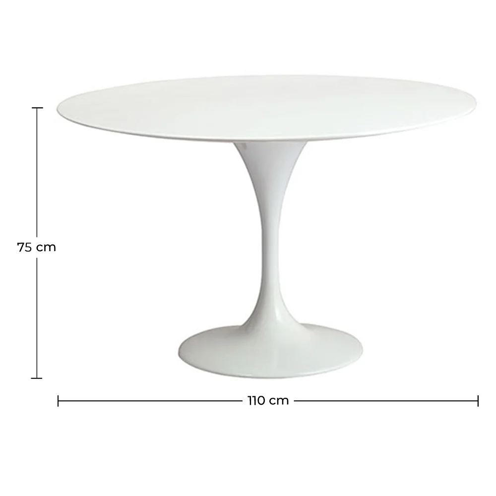 Tavolo da Pranzo Rotondo - 110 cm - Tulip image 10