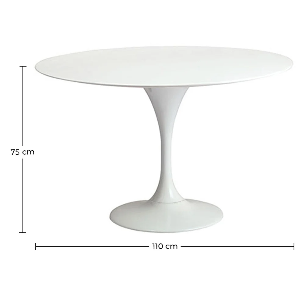 Tavolo da Pranzo Rotondo - 110 cm - Tulip image 10