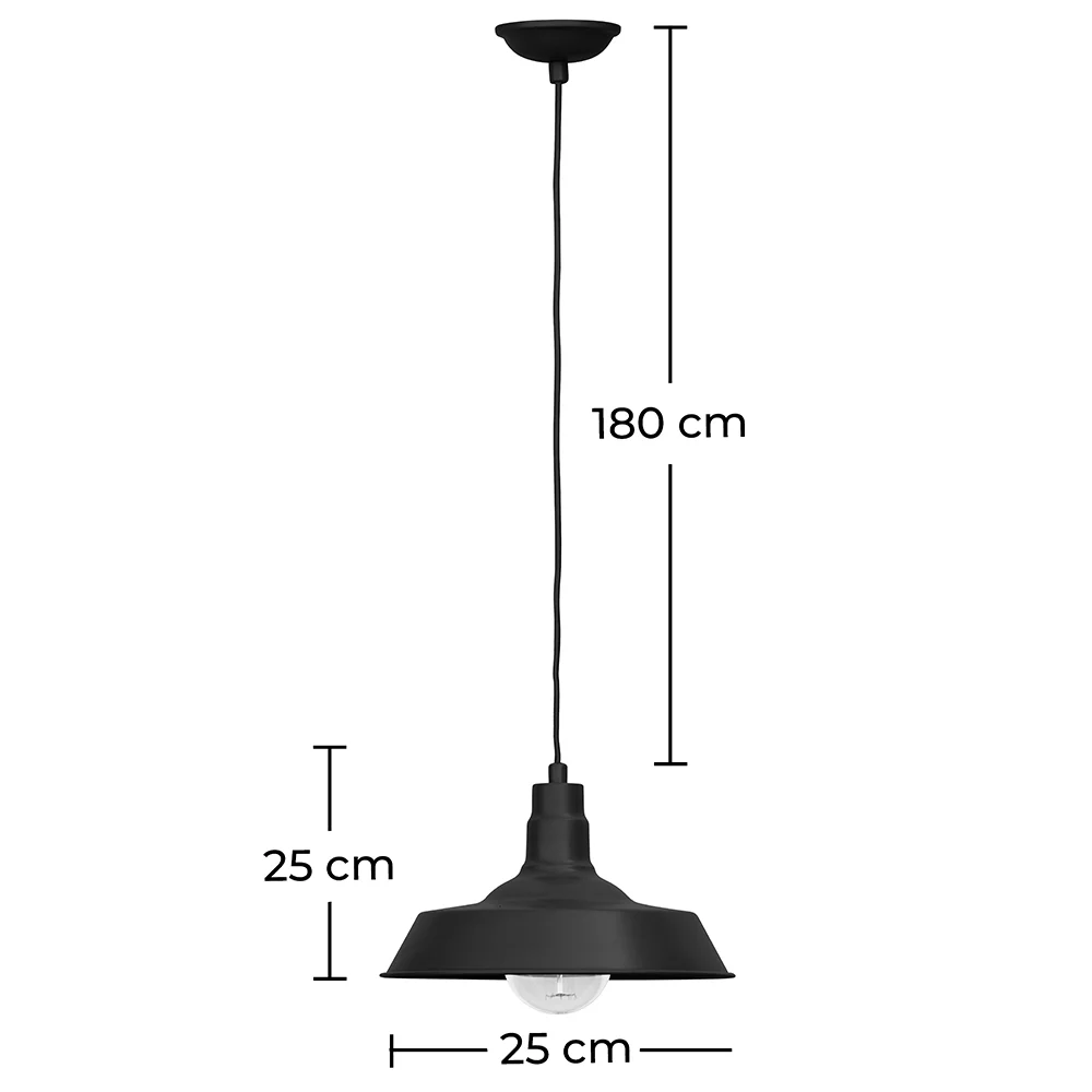 Lampada a Soffitto - Lampada a Sospensione in Stile Industriale - Flynn image 10