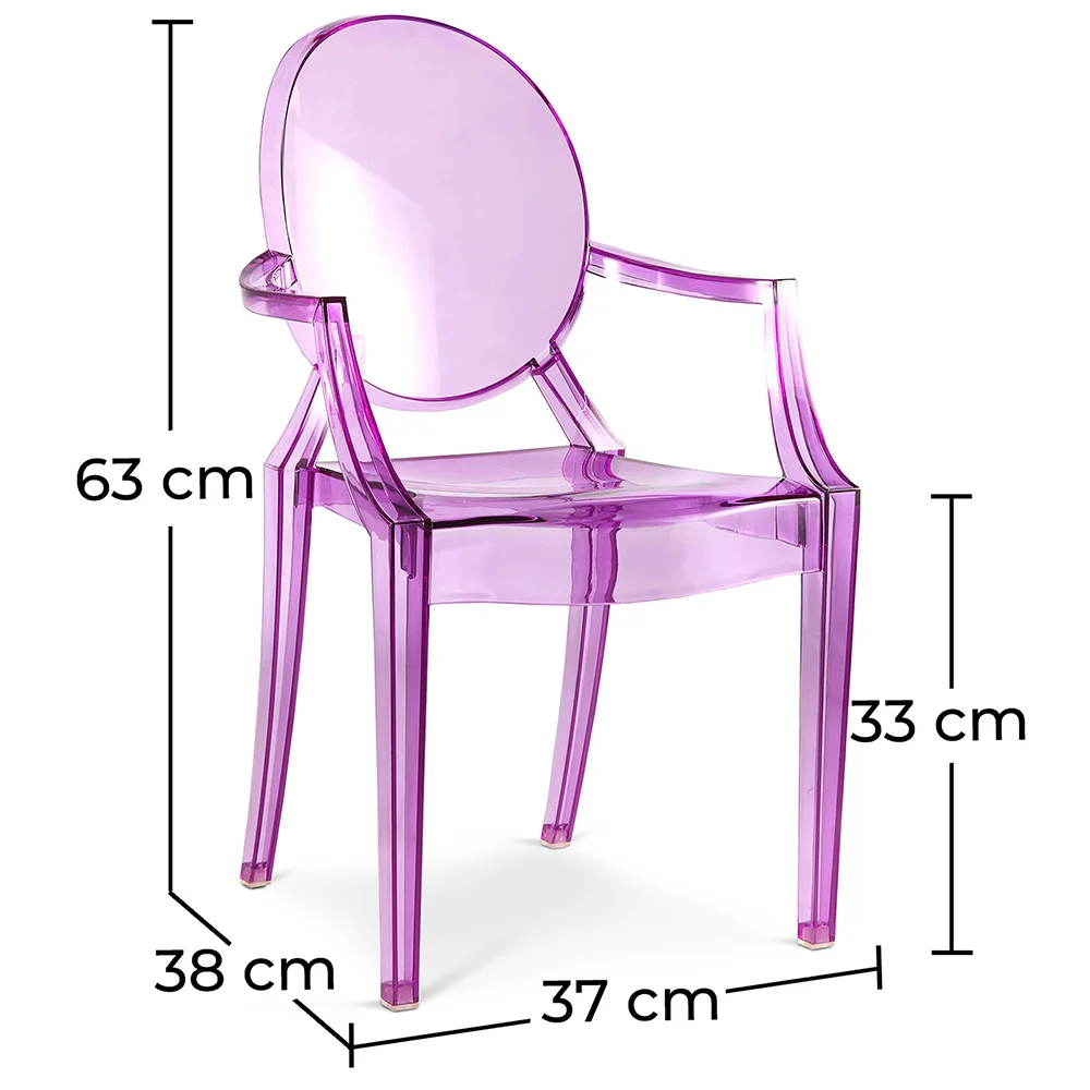 Sedia per bambini - Sedia per bambini design trasparente - Louis XIV image 10