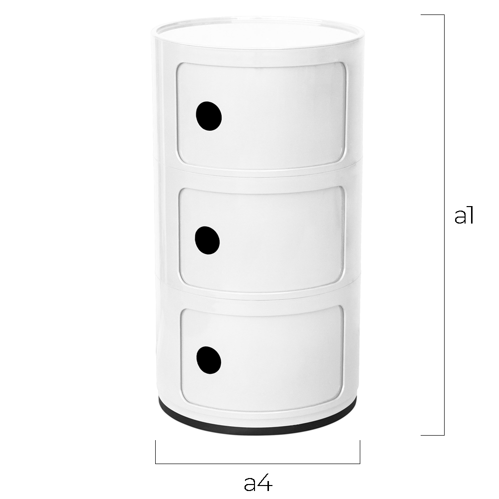 Mobiletto con scomparti - 3 Cassetti - Caracas image 10