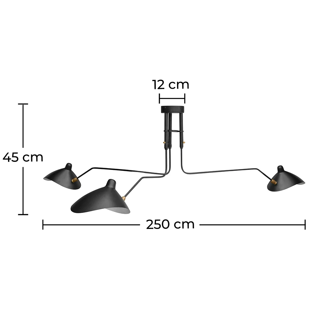 Lampadario - Lampada Flexo - 3 bracci - George image 10