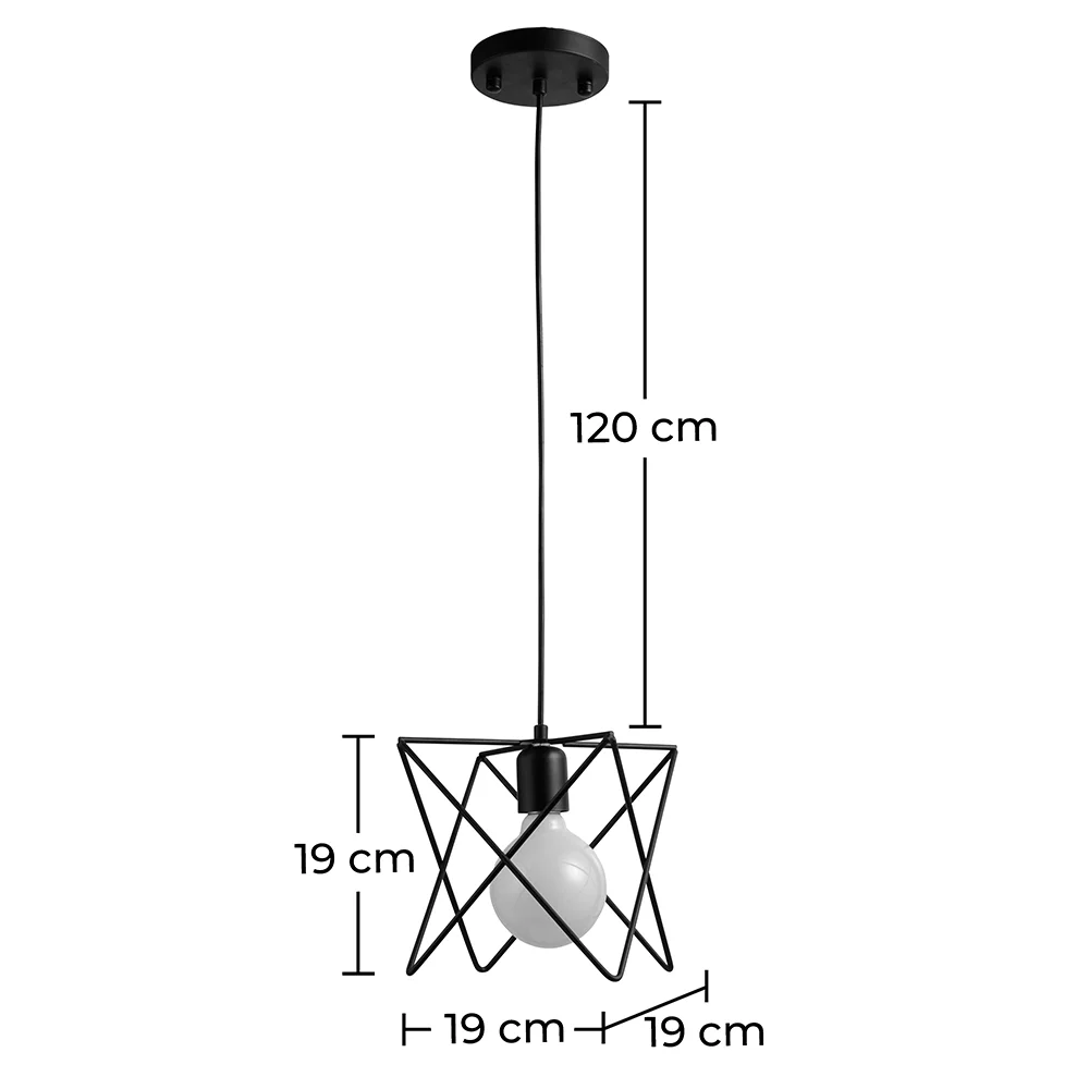 Lampada da soffitto - Lampada a sospensione design industriale - Bon image 10
