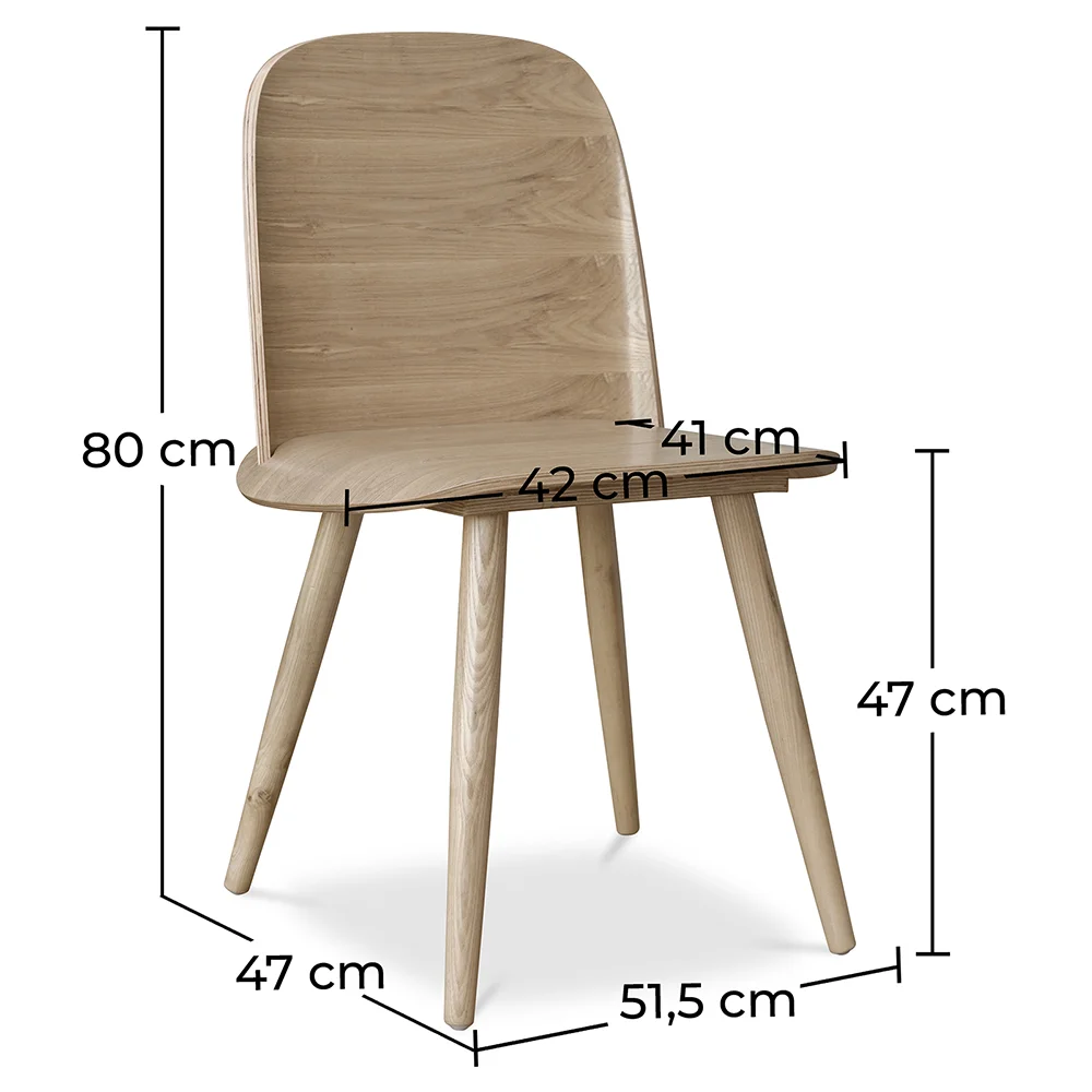 Sedia da pranzo in legno - Stile scandinavo - Berd image 10