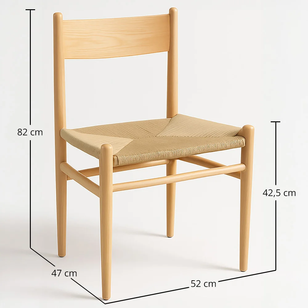Sedia da pranzo in legno - Design retrò - Cawi image 10