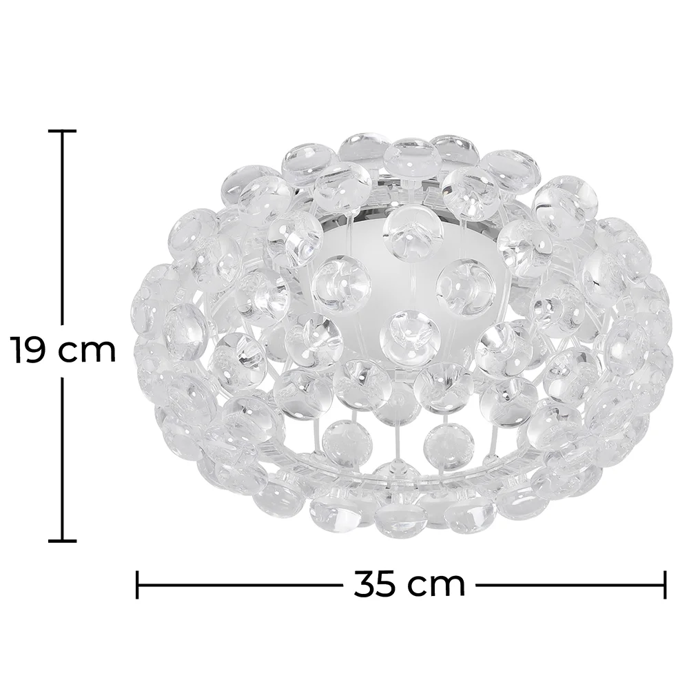 Lampada a soffitto - Montatura a incasso con sfere di vetro - 35 cm - Savoni image 10