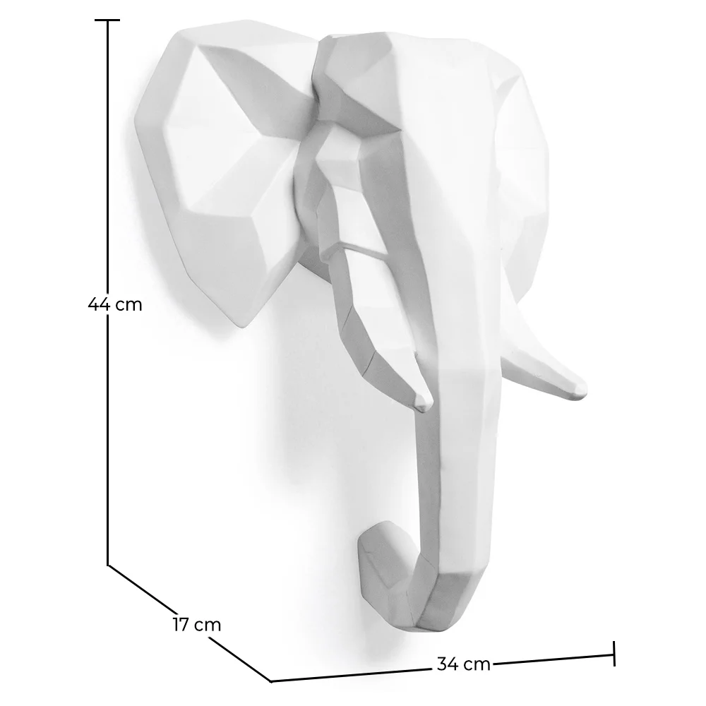 Testa di elefante origami - Resina image 10