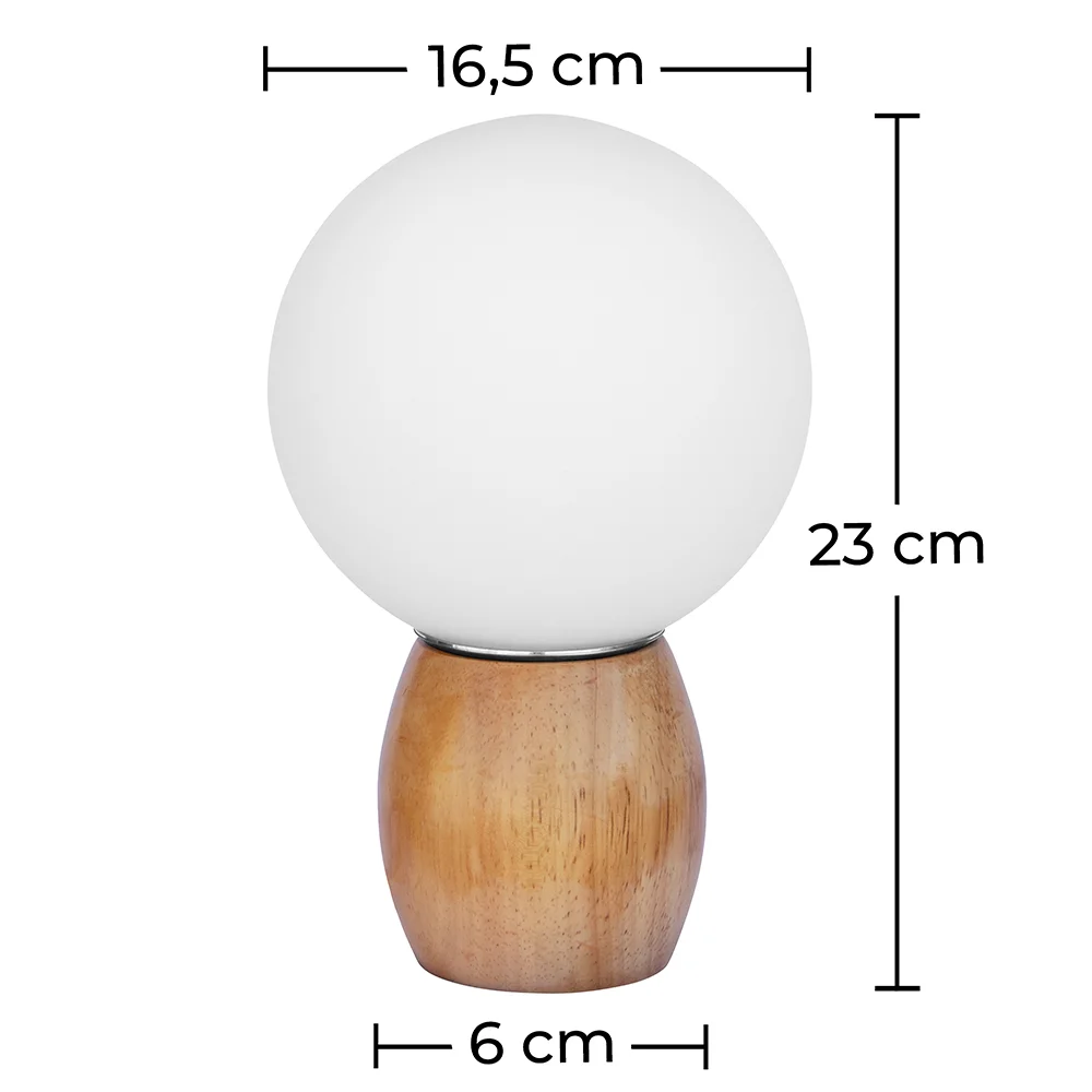 Lampada da Tavolo - Lampada da Salotto in Stile Scandinavo - Globo - Blum image 10