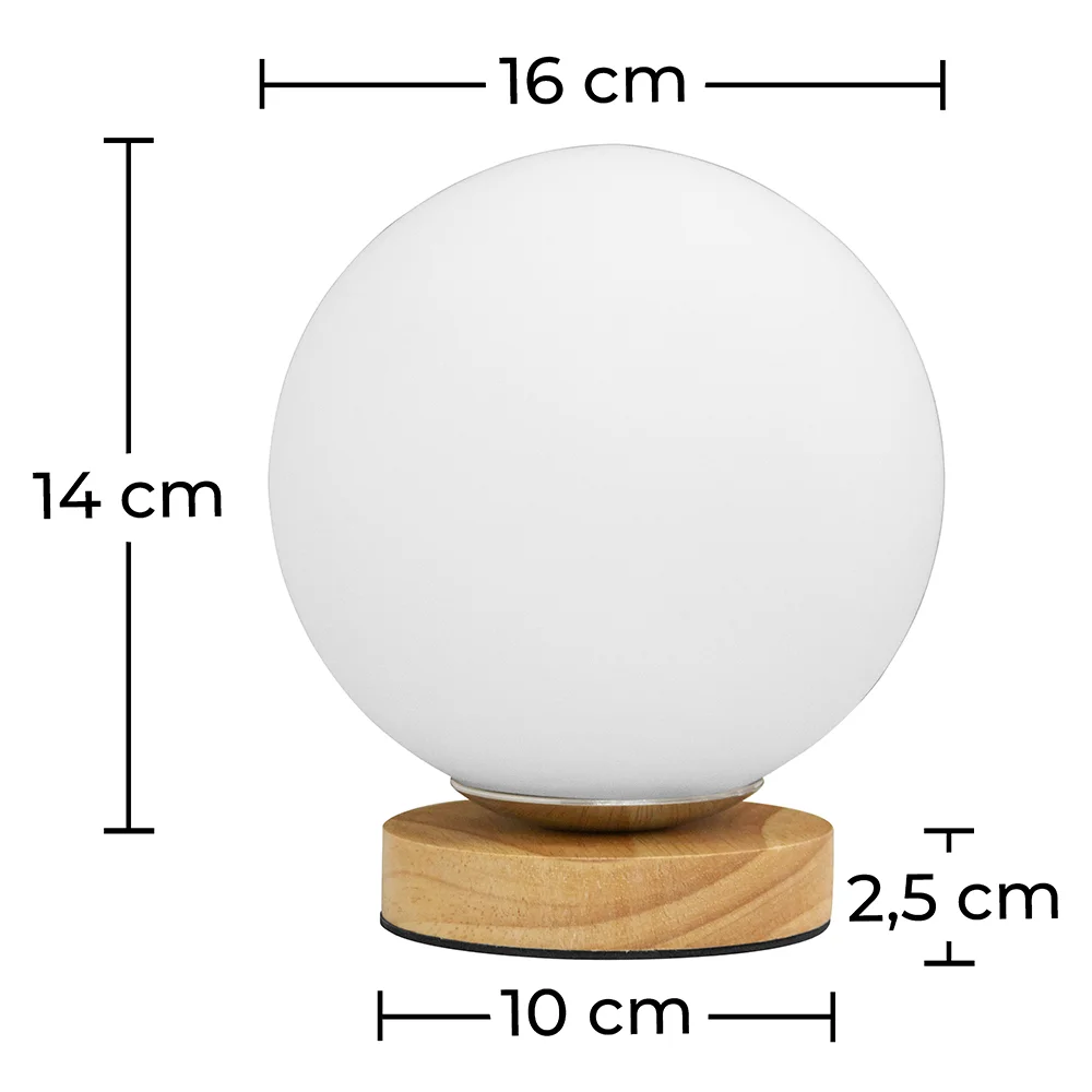 Lampada da Tavolo - Lampada da Salotto a Sfera - Mon image 10