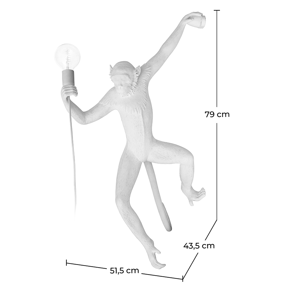 Lampada da Parete - Design Scimmia - Resina image 10