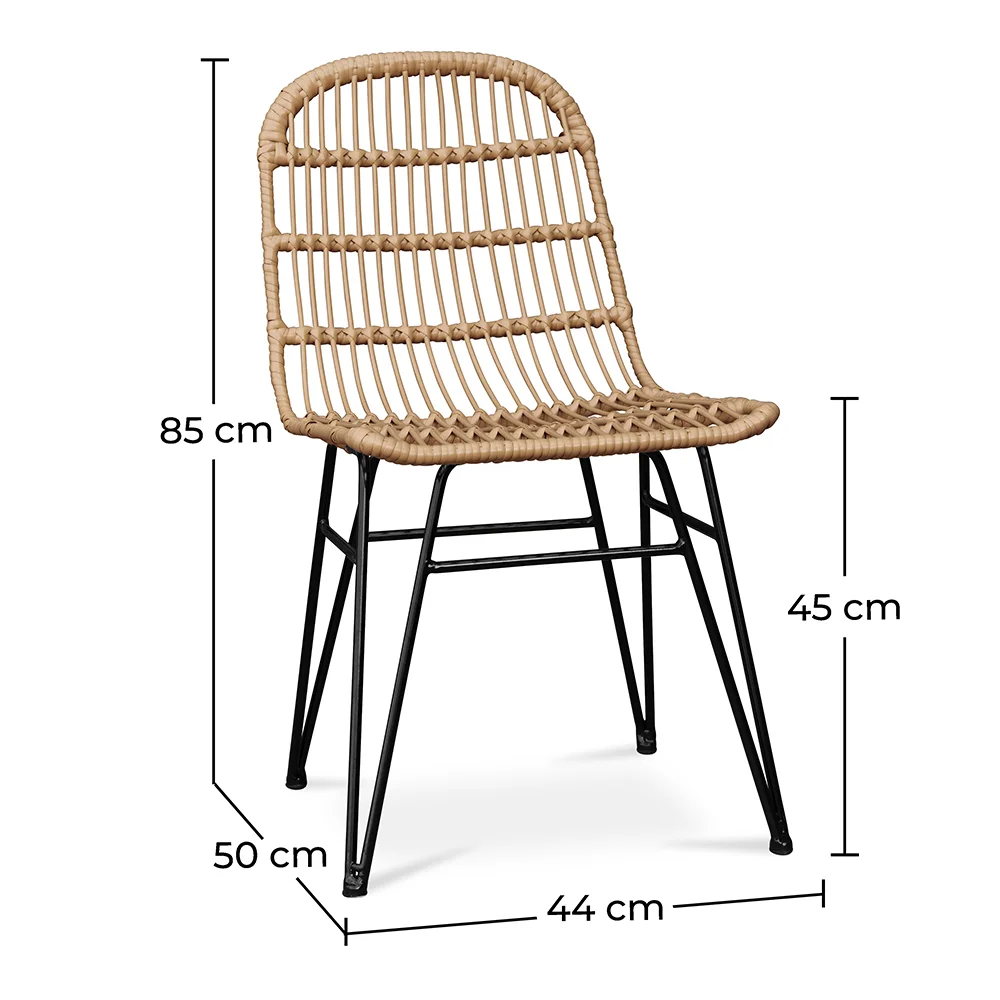 Sedia da pranzo in rattan - Stile Boho - Many image 10