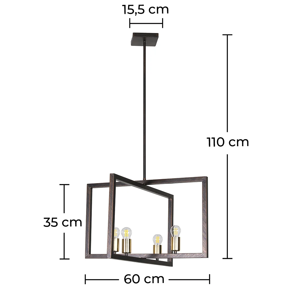 Lampada a Soffitto Design Retrò - Lampada a Sospensione - Robson image 10