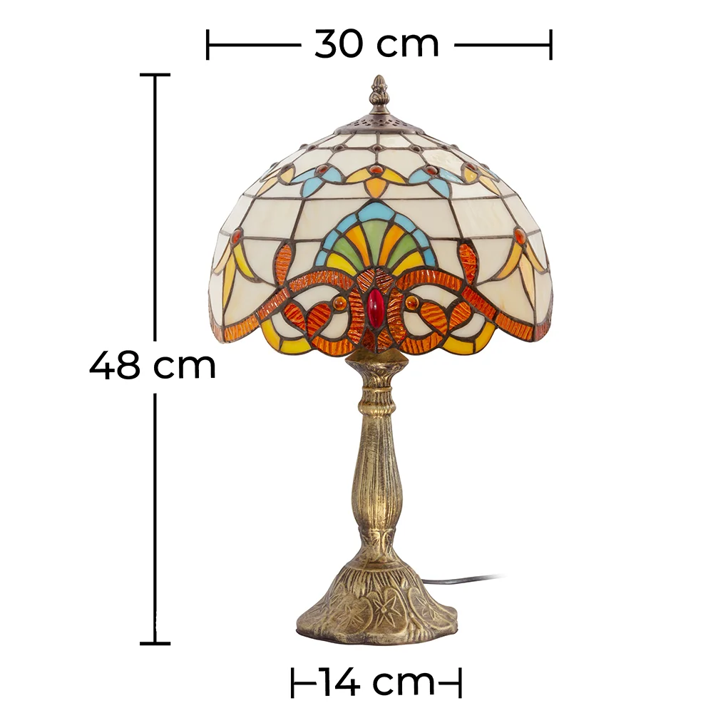 Lampada da Tavolo Tiffany - Lampada da Salotto - Vintage image 10