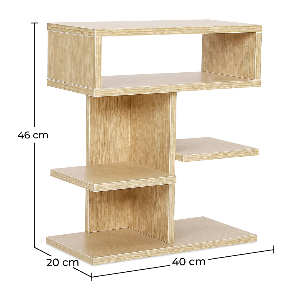 Scaffale basso in stile scandinavo a 5 scomparti - Legno image 10