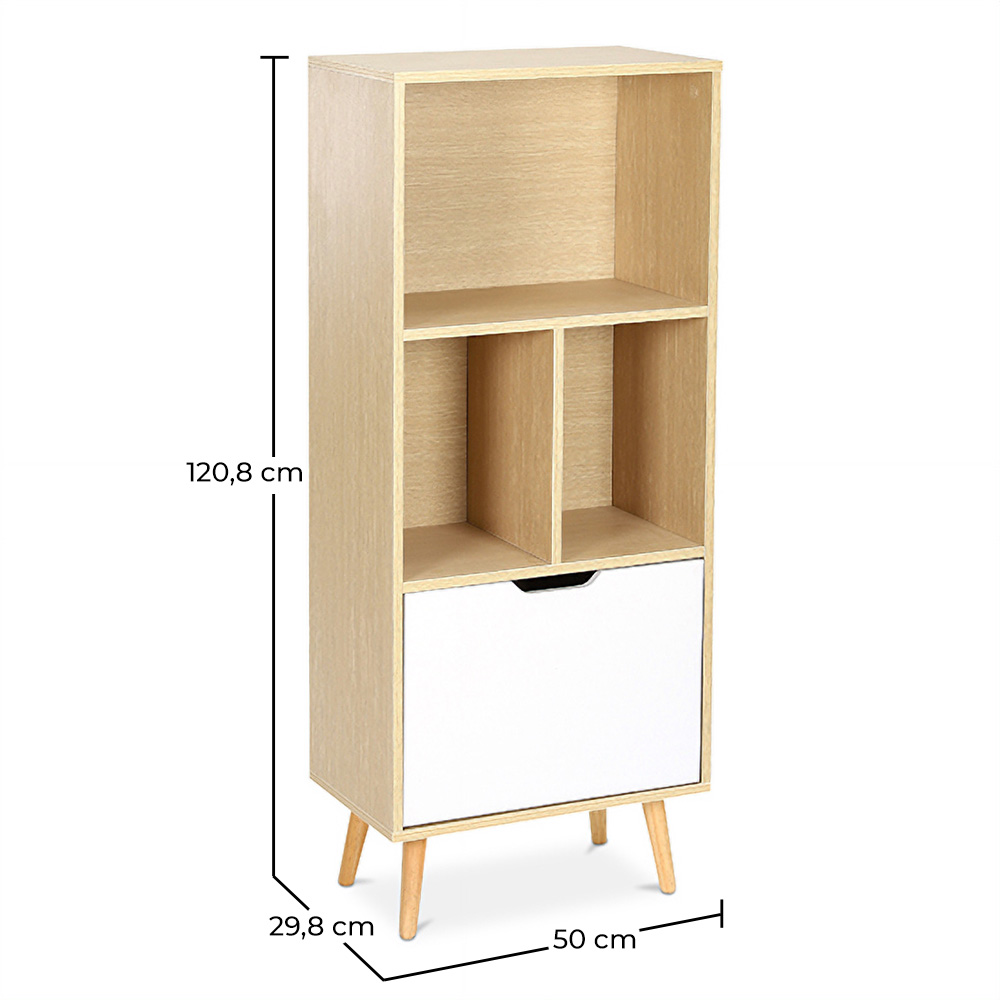 Credenza in Legno - Stile Scandinavo - 4 scomparti - Roin image 10