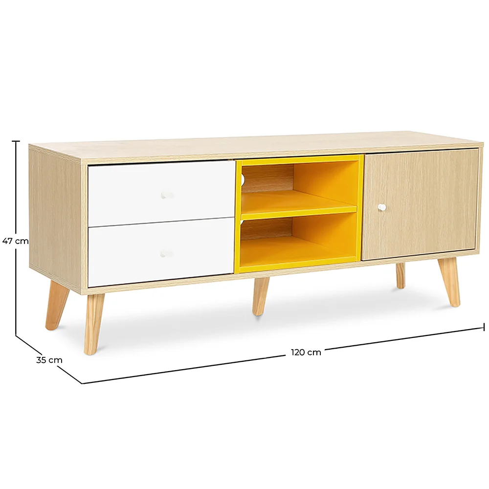 Mobile TV in Legno - Stile Scandinavo - Daven image 10
