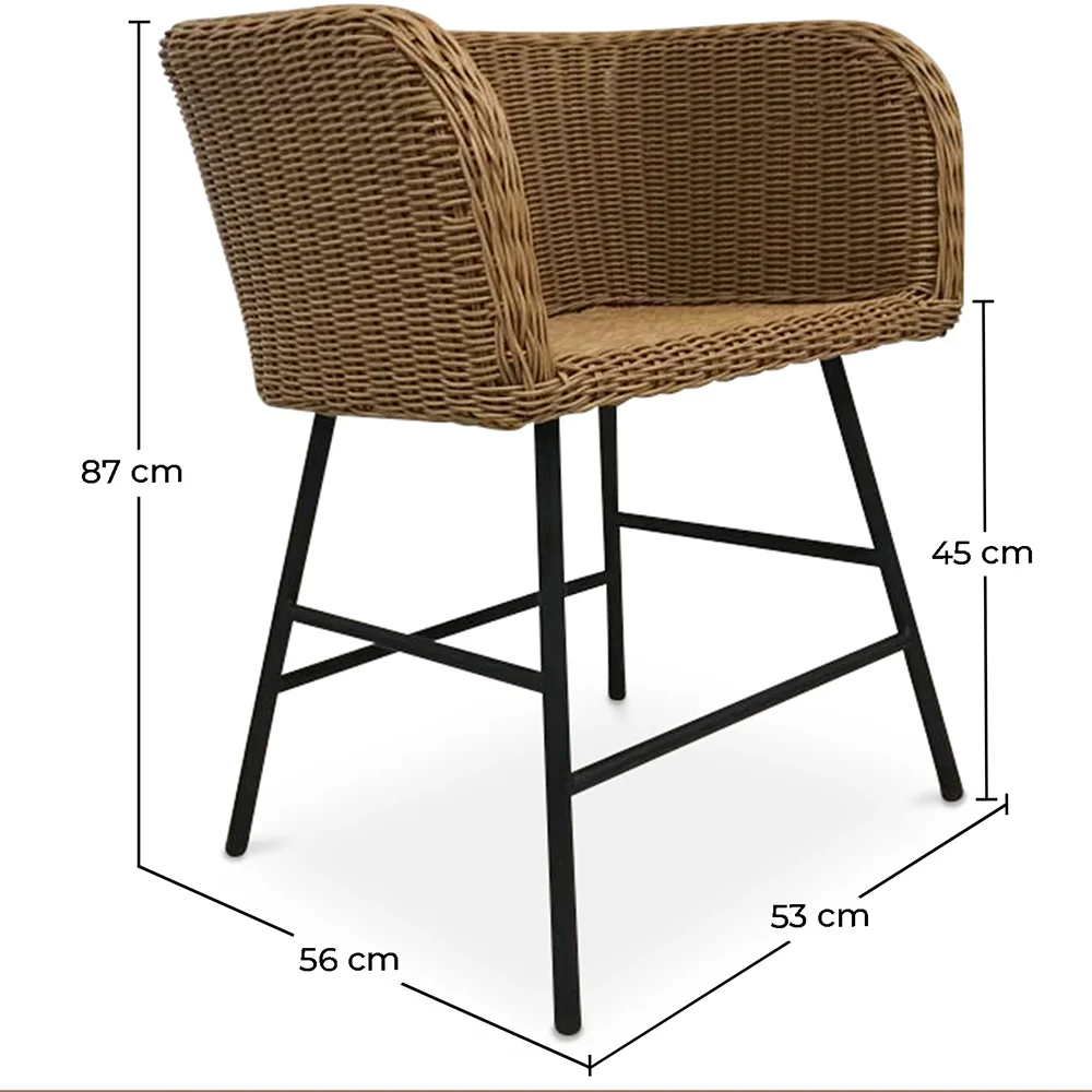 Sedia da pranzo in rattan - Design Boho Bali - Ishita image 10