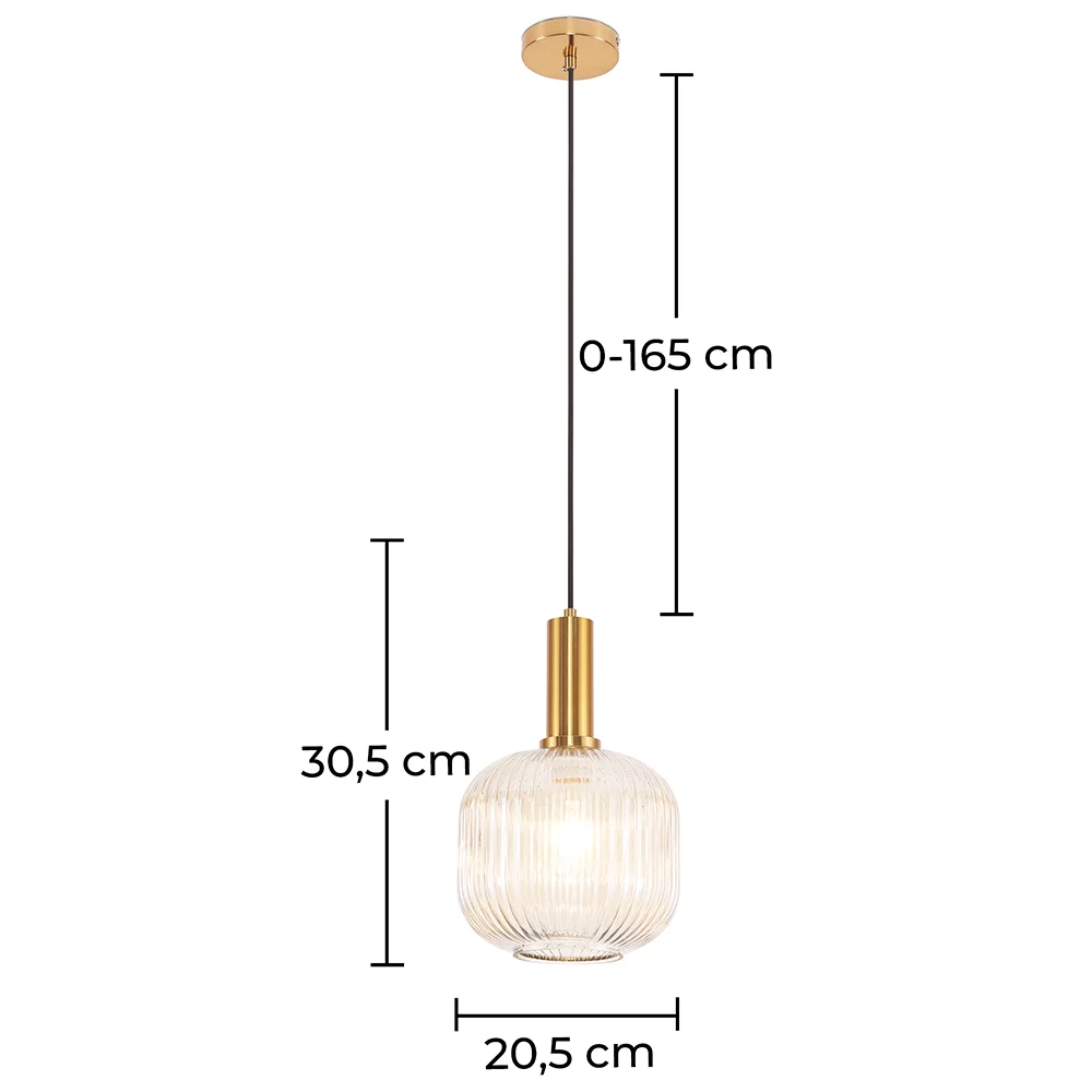 Lampada da soffitto vintage - Lampada a sospensione in cristallo - Amelia image 10