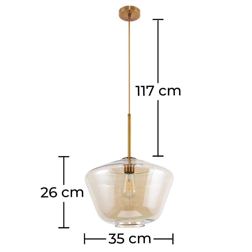 Lampada a Soffitto in Cristallo - Lampada a Sospensione Design Vintage - Erik image 10
