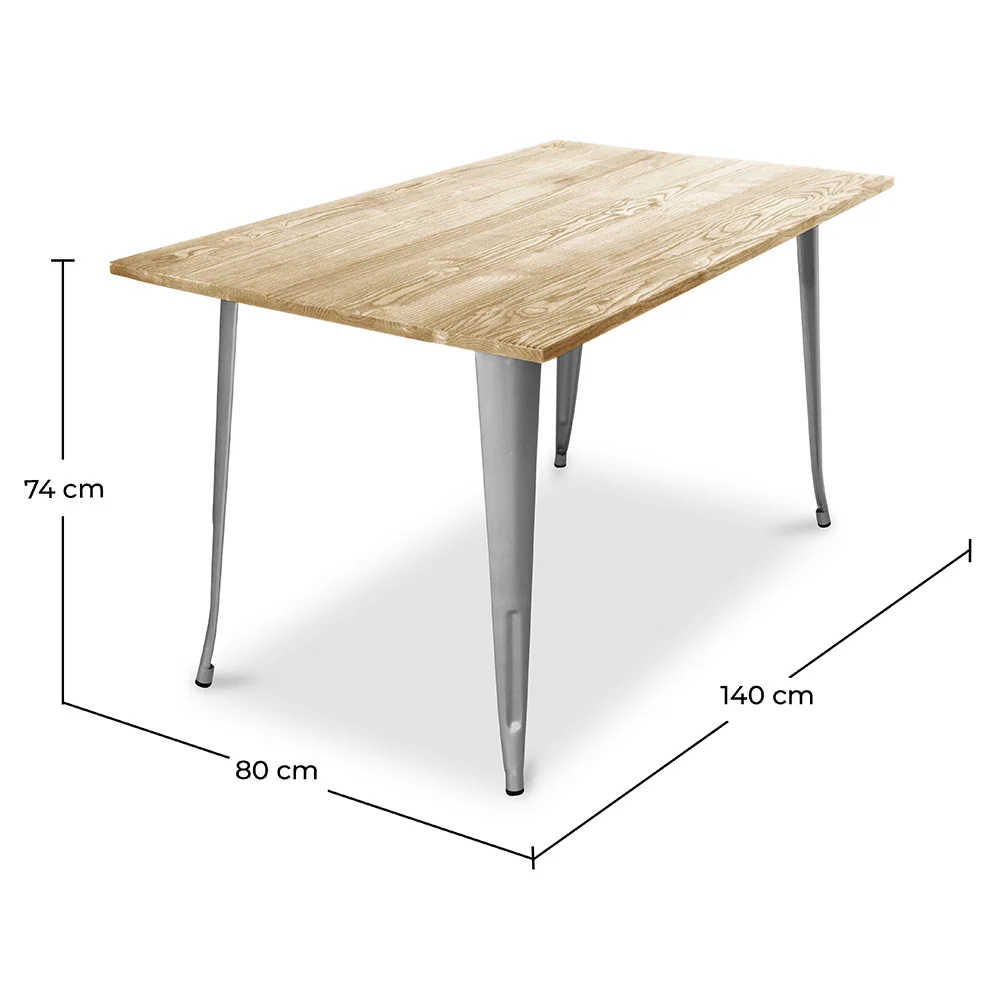 Tavolo da pranzo rettangolare - Stile Industriale - Legno - Troy image 10