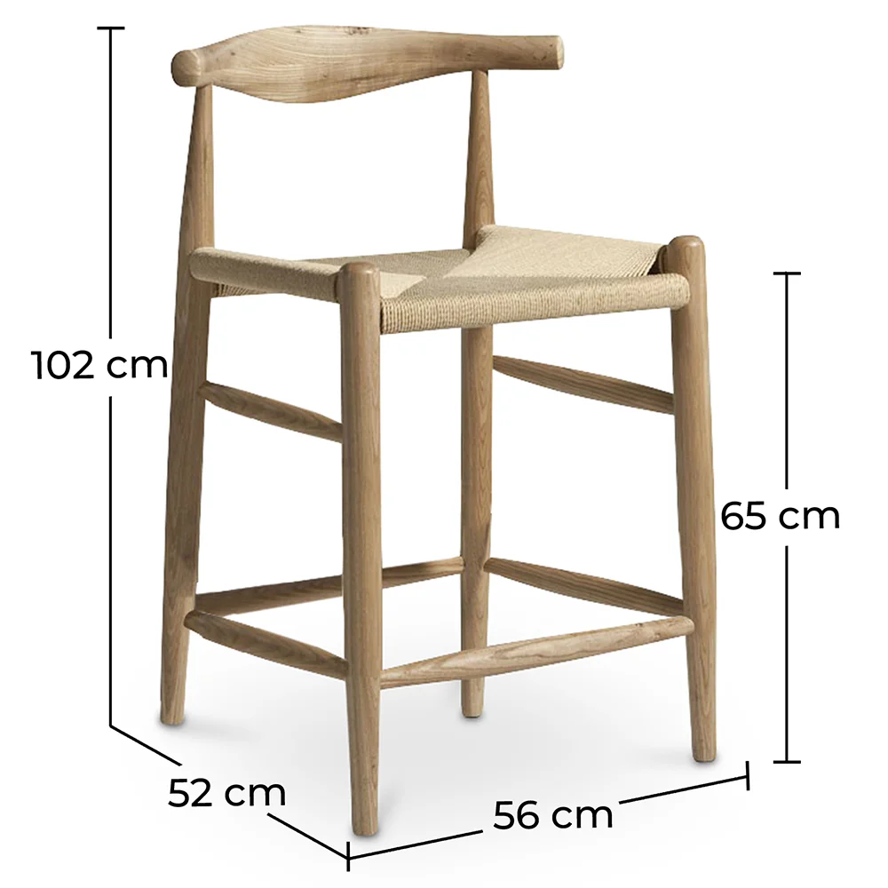 Sgabello in legno di design Boho Bali - 65cm - Elb image 10