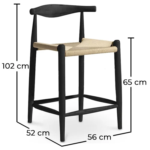Sgabello in legno di design Boho Bali - 65cm - Elb image 10