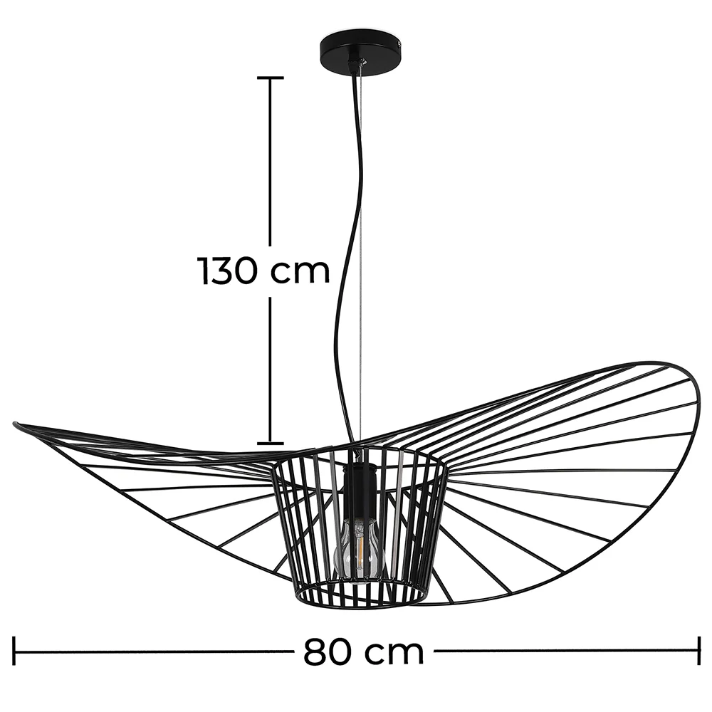 Lampadario - Lampada a Sospensione Design Pamela - 80cm - Vertical image 10