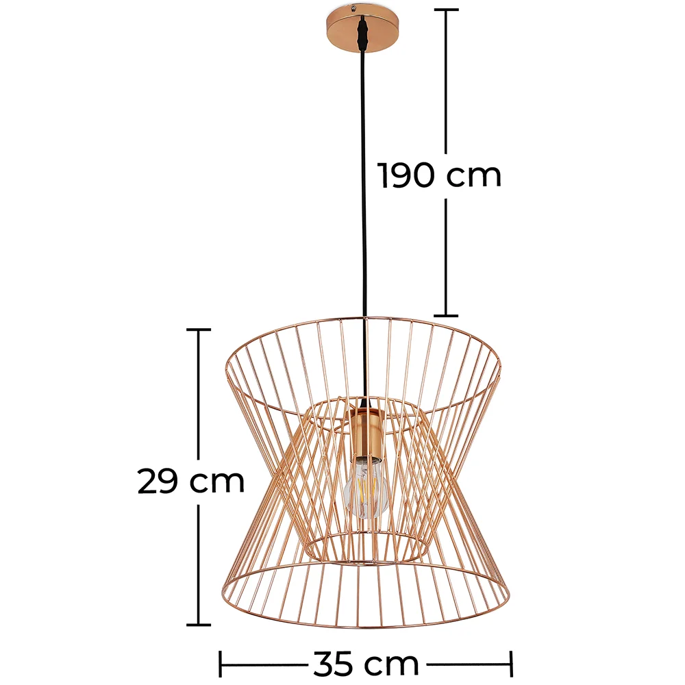Lampada da soffitto retrò - Lampada a sospensione - Lia image 10