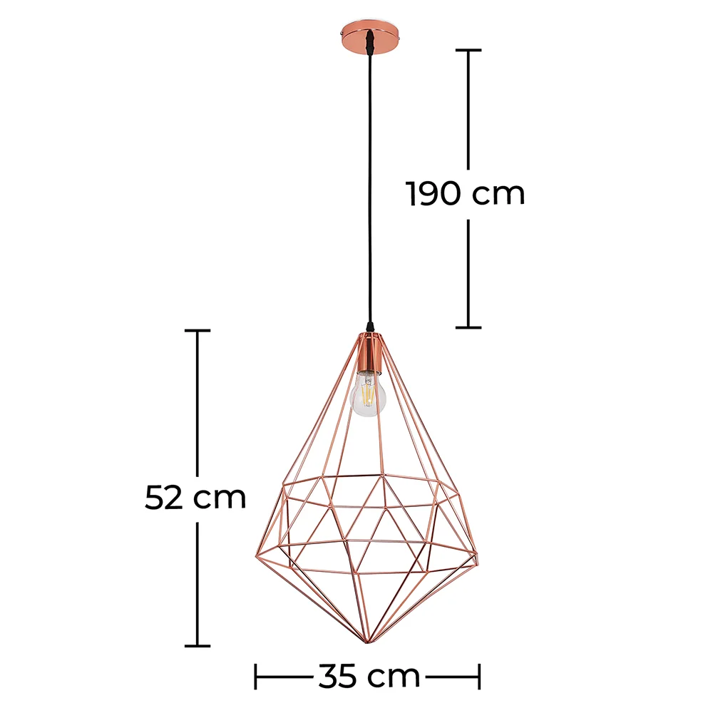 Lampada a Soffitto Retrò - Lampada a Sospensione Geometrica - Yak image 10