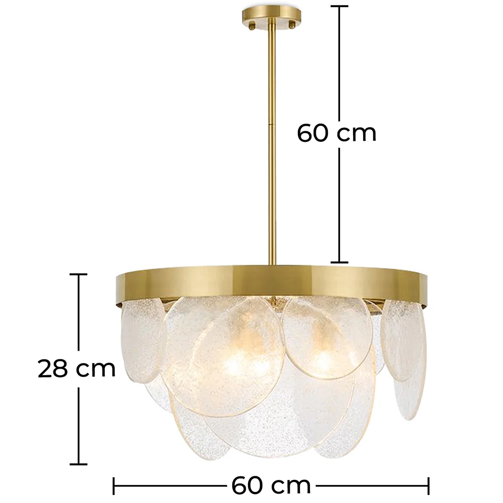Lampada a Soffitto a Dischi di Cristallo - Lampada a Sospensione - Luna image 10