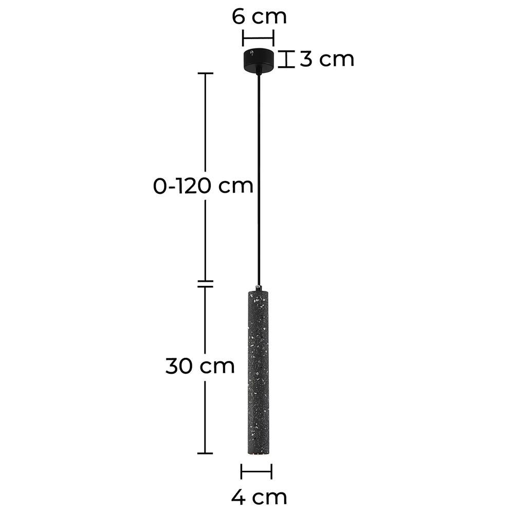 Lampada da soffitto Tubo di Cemento - Lampada a sospensione LED - 30cm - Aroc image 10