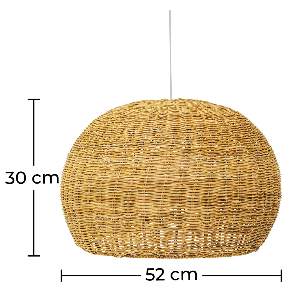 Lampada a soffitto in rattan - Lampada a sospensione in stile Boho Bali - Kim image 10