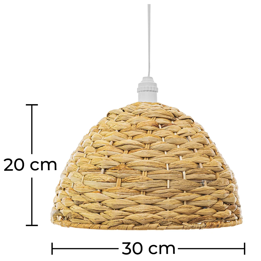 Lampada a soffitto in erba marina - Lampada a sospensione stile Boho Bali - Ngu image 10