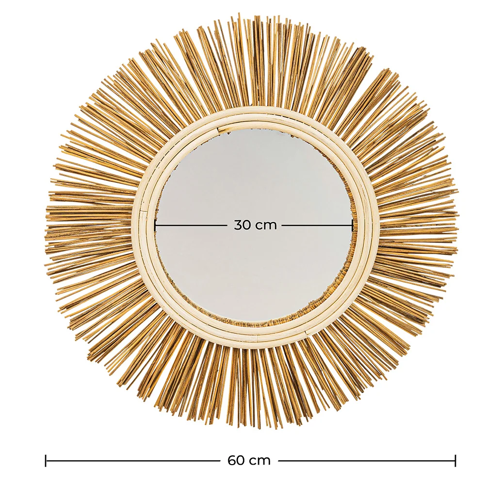  Specchio da Parete - Rotondo Boho Bali (60 cm) - Loi image 10