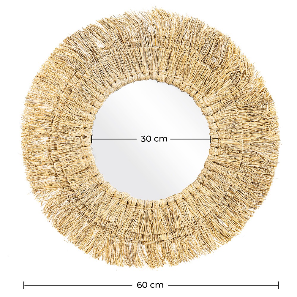  Specchio da Parete - Rotondo Boho Bali (60 cm) - Ais image 10