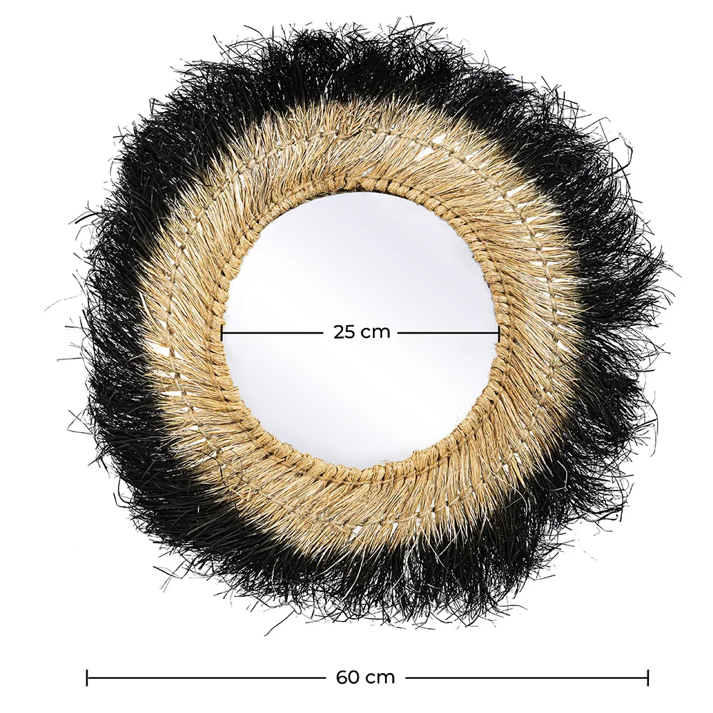  Specchio da Parete - Rotondo Boho Bali (60 cm) - Bioe image 10