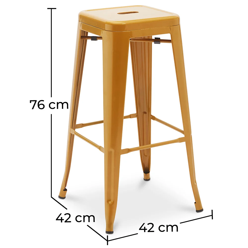 Sgabello da bar - Design industriale - 76cm - Nuova edizione - Stylix image 10