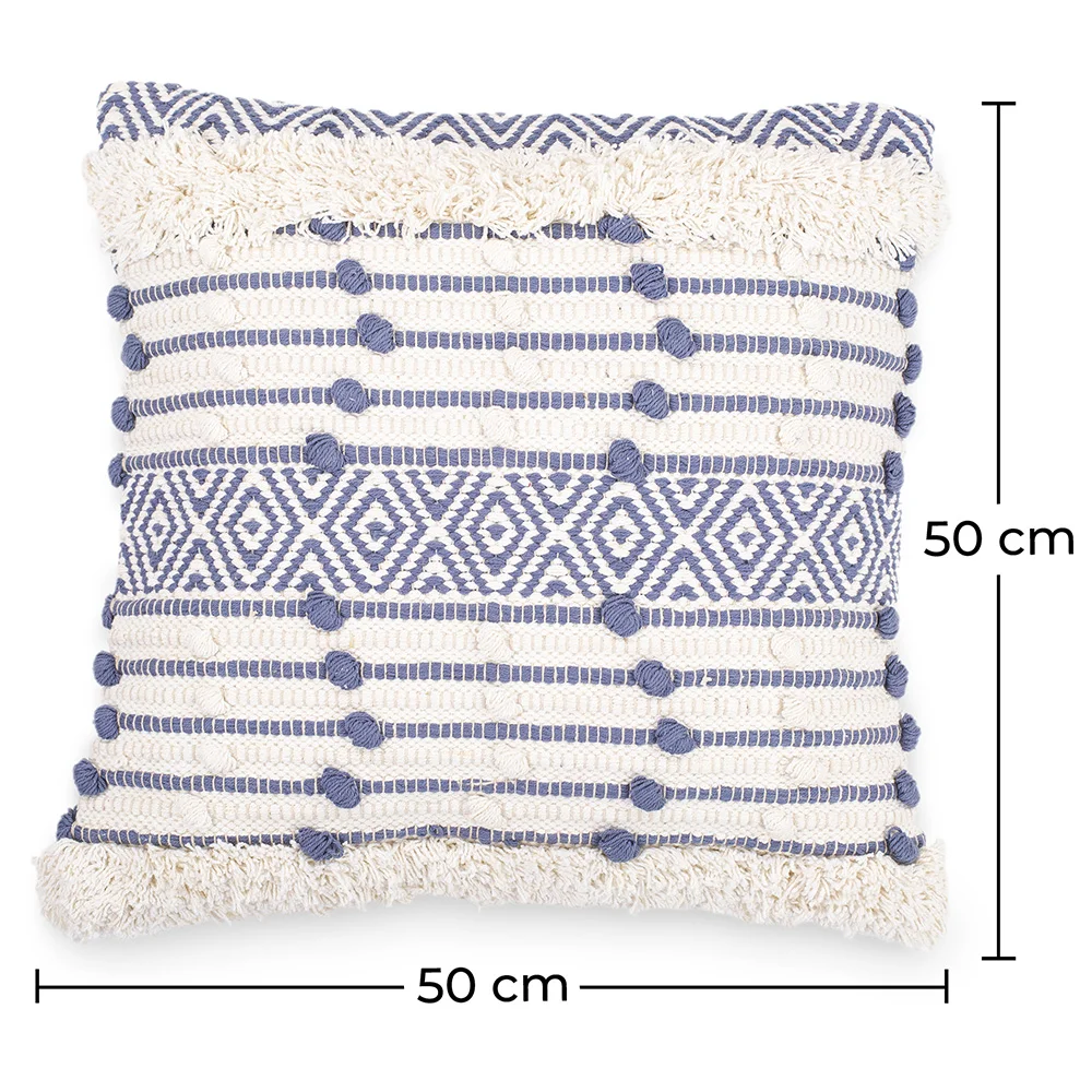 Cuscino in stile boho Bali - Copertura e riempimento inclusi - Lana image 10
