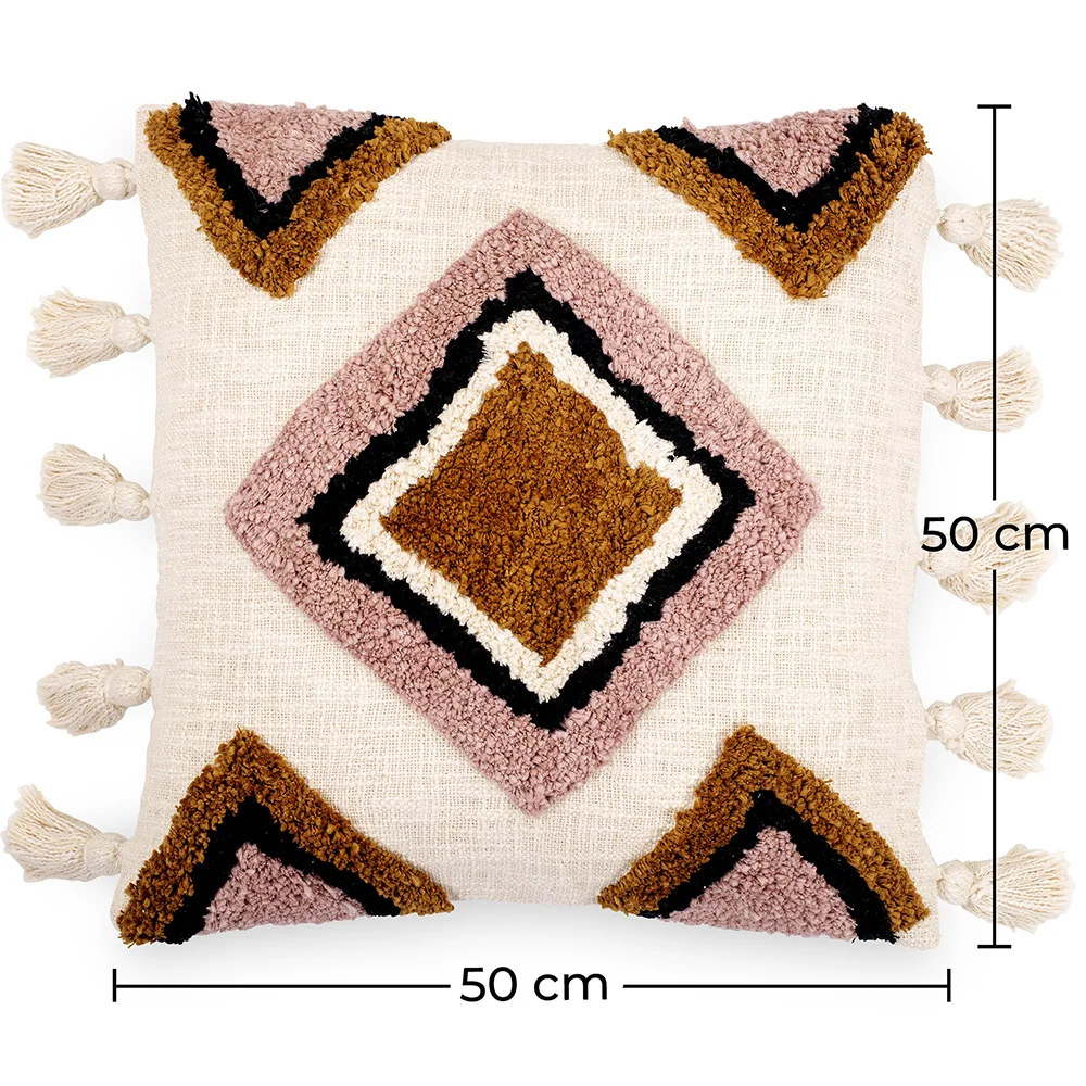 Cuscino in stile boho Bali - Copertura e riempimento inclusi - Aurelia image 10