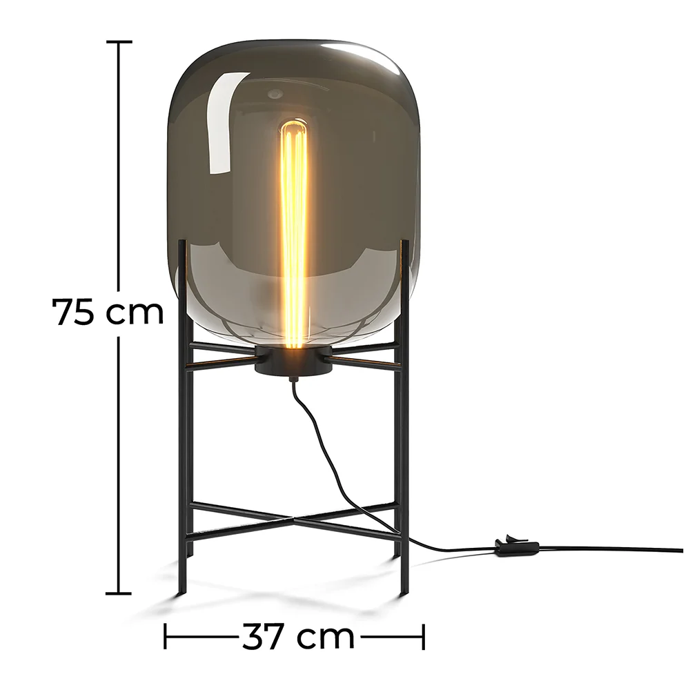 Lampada da Terra - Lampada da Salotto - Grande - Grau image 10