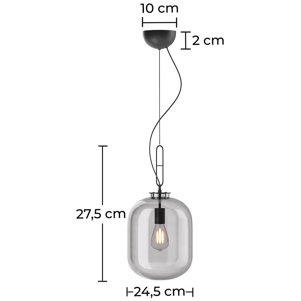 Lampada a soffitto in cristallo - Lampada a sospensione - Grau image 10